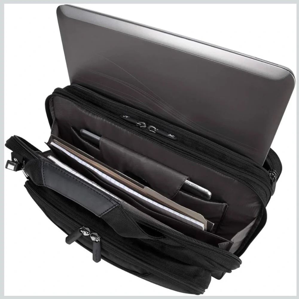Targus Corporate Traveler Black Laptop Briefcase Bag —14-Inch